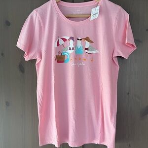 J CREW | Pink Beach Collector Tee 🐦